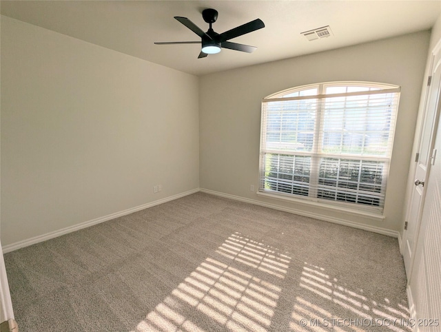 7870 N 163rd E Ct, Owasso, OK 74055 - carpeted spare room featuring ceiling fan and baseboards
