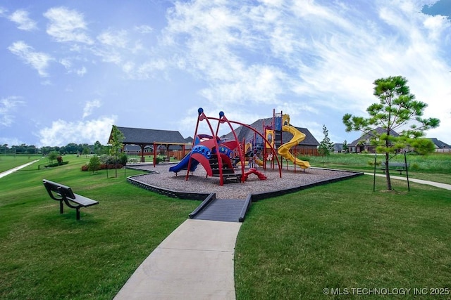 12934 S 2nd St, Jenks, OK 74037 - community playground featuring a lawn