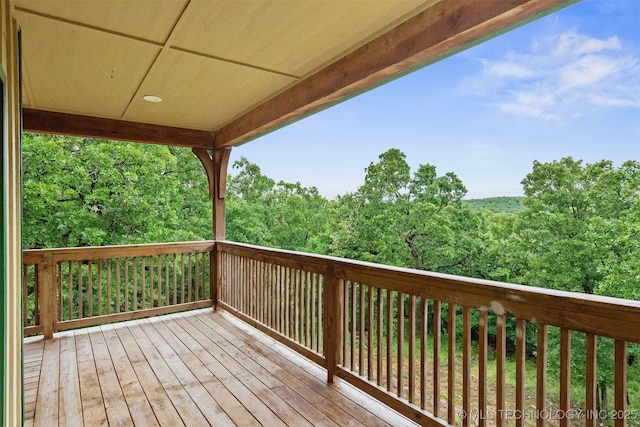 5687 Lake Jackson Rd, Mounds, OK 74047 - view of wooden terrace