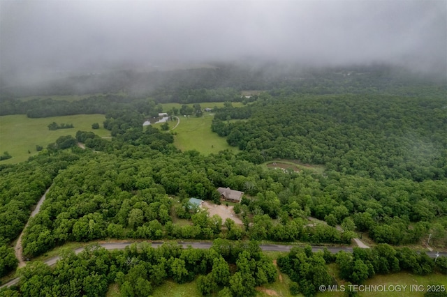 5687 Lake Jackson Rd, Mounds, OK 74047 - drone / aerial view of a heavily wooded area