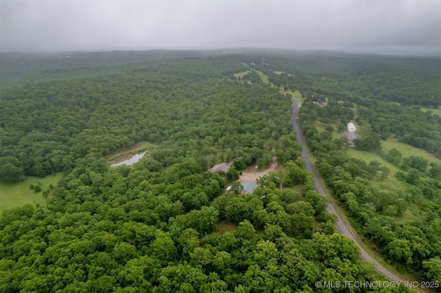 5687 Lake Jackson Rd, Mounds, OK 74047 - drone / aerial view of a heavily wooded area