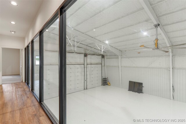 14382 Adams Rd, Mounds, OK 74047 - storage area featuring a ceiling fan