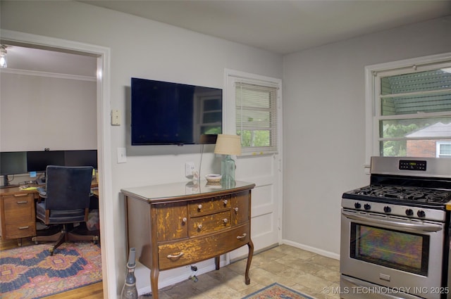 806 S New Haven Ave, Tulsa, OK 74112 - home office with healthy amount of natural light, ornamental molding, and baseboards