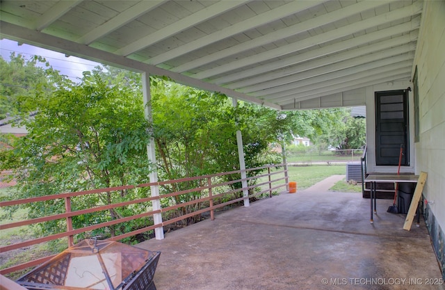 806 S New Haven Ave, Tulsa, OK 74112 - view of patio featuring central air condition unit