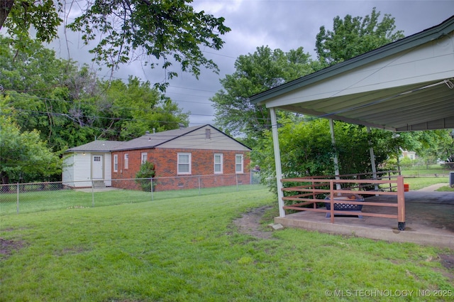 806 S New Haven Ave, Tulsa, OK 74112 - view of yard