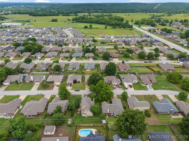 5202 Greenan Dr, Sand Springs, OK 74063 - aerial view of property and surrounding area with nearby suburban area