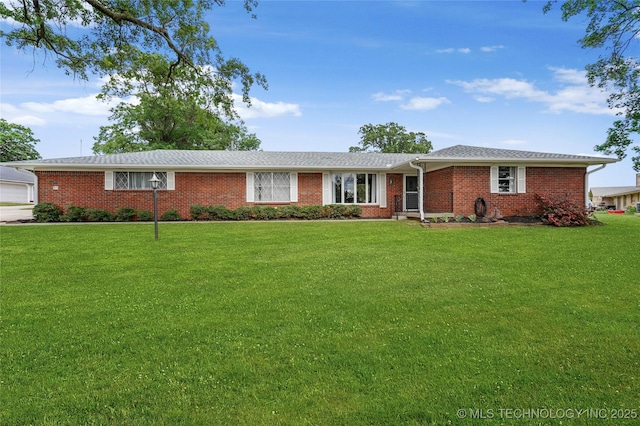911 S Boyd Pl, Sapulpa, OK 74066 - ranch-style home with a front yard and brick siding