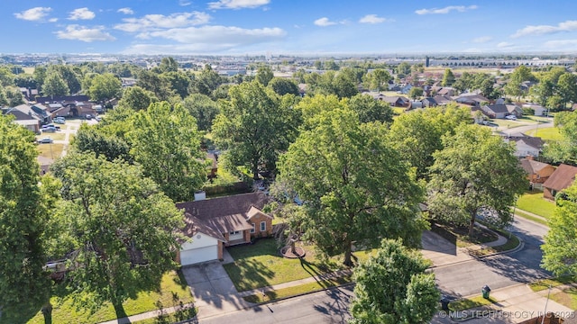 9703 N 109th E Ave, Owasso, OK 74055 - aerial perspective of suburban area
