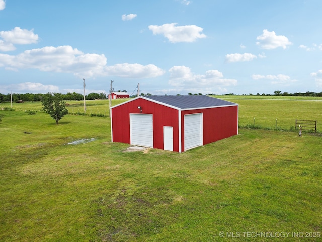 5757 W 181st St S, Mounds, OK 74047 - view of outdoor structure featuring a view of countryside
