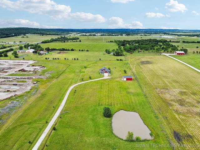 5757 W 181st St S, Mounds, OK 74047 - overview of rural landscape with a pastoral area