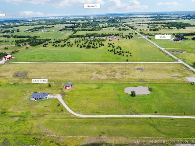 5757 W 181st St S, Mounds, OK 74047 - aerial view of sparsely populated area