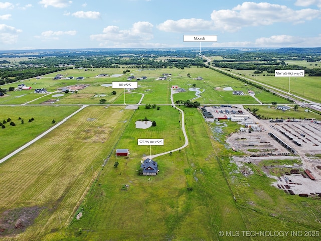5757 W 181st St S, Mounds, OK 74047 - view of rural area