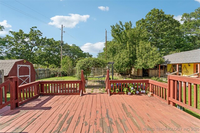 1401 E S Ave, Mcalester, OK 74501 - deck featuring a fenced backyard