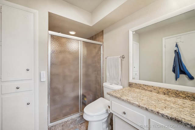 5212 S 68th E Pl, Tulsa, OK 74145 - full bath featuring vanity, toilet, and a stall shower