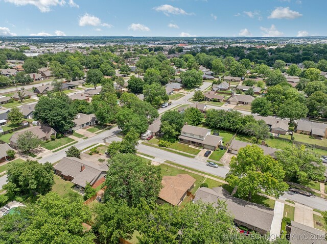 5212 S 68th E Pl, Tulsa, OK 74145 - aerial perspective of suburban area