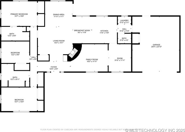 5212 S 68th E Pl, Tulsa, OK 74145 - room layout