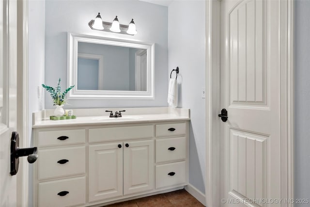 465 E 113th St S, Jenks, OK 74037 - bathroom featuring vanity and tile patterned floors