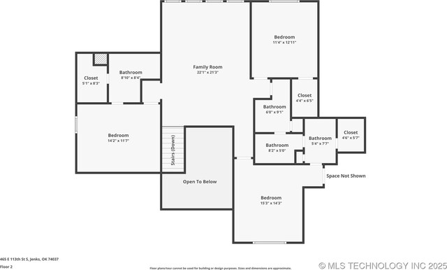 465 E 113th St S, Jenks, OK 74037 - property floor plan