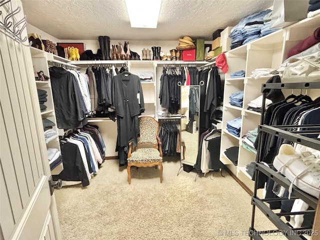 2102 N Peaceful Ln, Stigler, OK 74462 - spacious closet with carpet floors