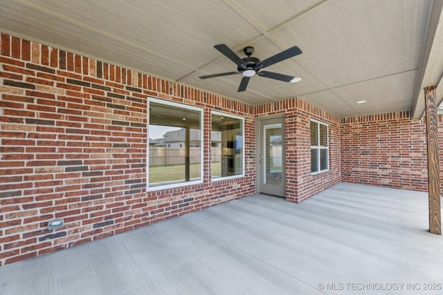 22832 E 106th Pl S, Broken Arrow, OK 74014 - view of patio featuring ceiling fan