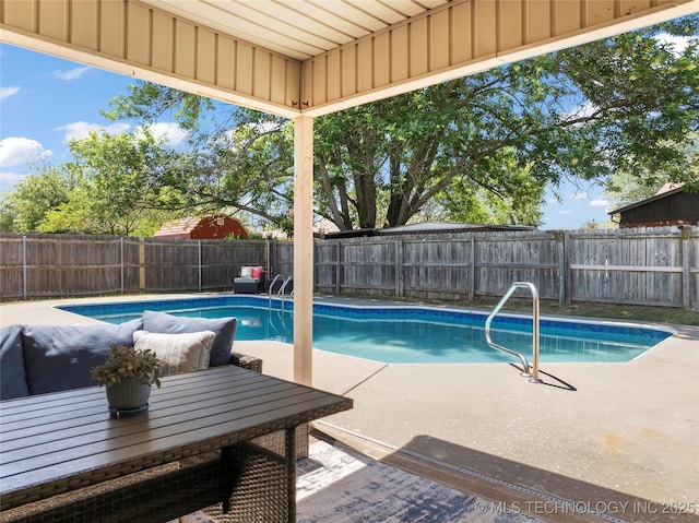 2003 8th NW, Ardmore, OK 73401 - view of pool featuring a patio area and a fenced backyard