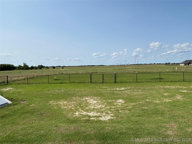 128 Crimson Ln, Calera, OK 74730 - view of yard with a rural view