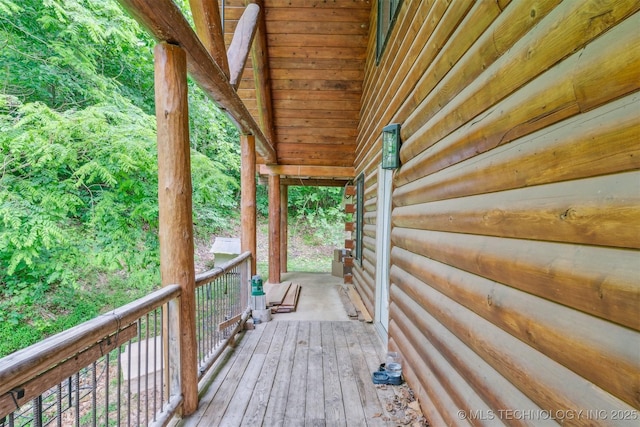 21745 E 660th Rd, Tahlequah, OK 74464 - view of wooden deck