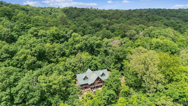21745 E 660th Rd, Tahlequah, OK 74464 - view from above of property featuring a forest