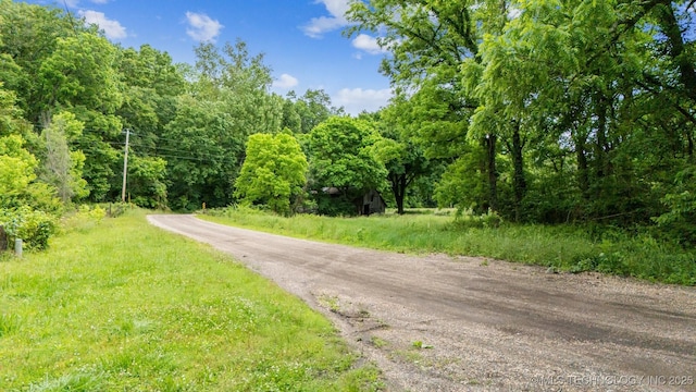 21745 E 660th Rd, Tahlequah, OK 74464 - view of road with a wooded view