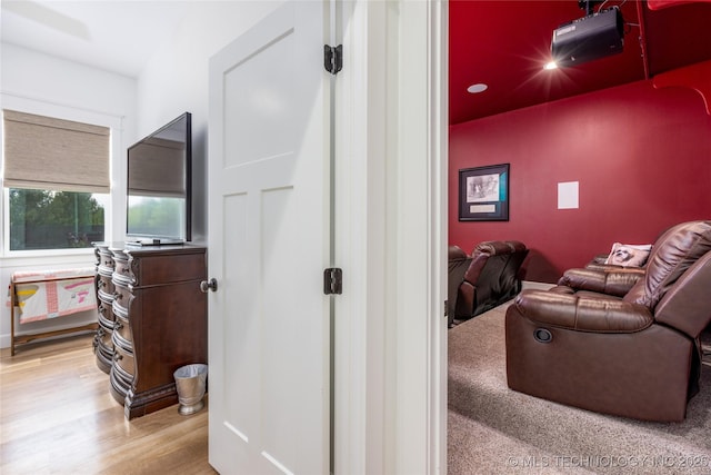 46 Red Cedar Cir, Durant, OK 74701 - hall with wood finished floors and recessed lighting