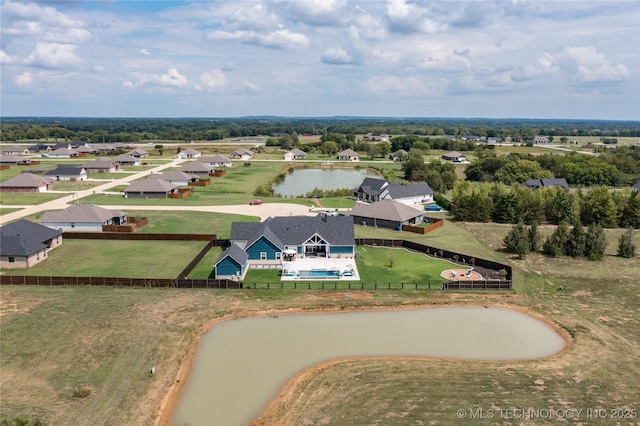 46 Red Cedar Cir, Durant, OK 74701 - aerial perspective of suburban area with a nearby body of water