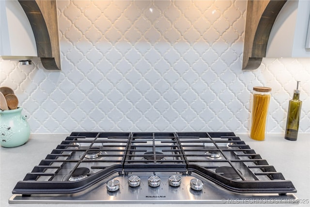 46 Red Cedar Cir, Durant, OK 74701 - kitchen view of stainless steel gas stovetop