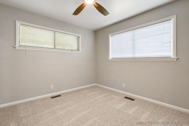 953 E 37th St, Tulsa, OK 74105 - empty room with ceiling fan, carpet flooring, and baseboards