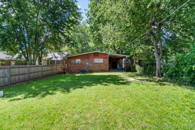 953 E 37th St, Tulsa, OK 74105 - view of yard featuring central AC unit