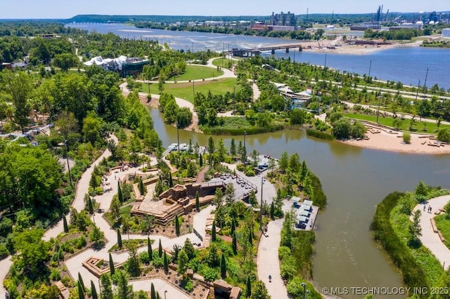 953 E 37th St, Tulsa, OK 74105 - bird's eye view of a large body of water and a notable bridge