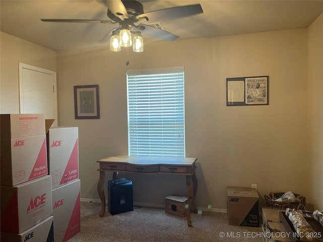 141 W Fairlane Pl, Sapulpa, OK 74066 - carpeted bedroom with baseboards and ceiling fan