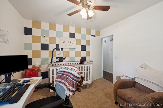 4509 W Toledo St, Broken Arrow, OK 74012 - bedroom with wallpapered walls and carpet floors