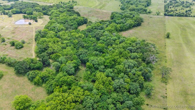 11029 N 3670th Rd, Okemah, OK 74884 - aerial view of sparsely populated area