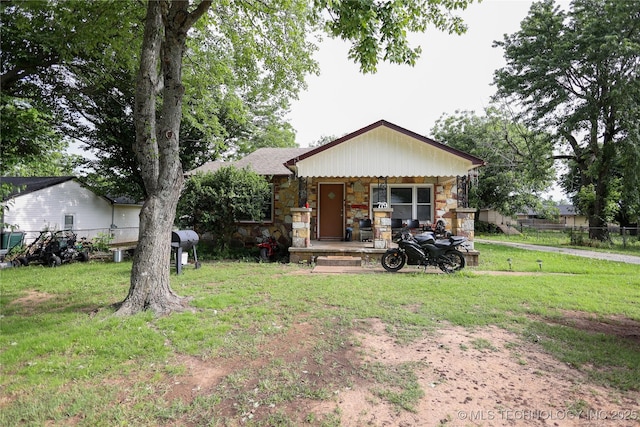 719 E Wynnewood, Sulphur, OK 73086 - view of front of home with stone siding