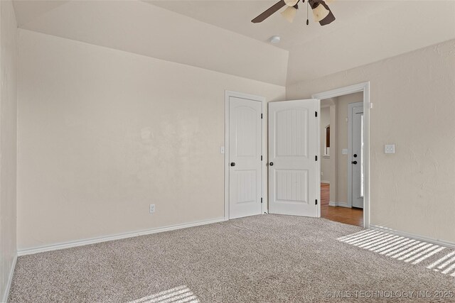1204 Gantt, Marietta, OK 73448 - unfurnished room with carpet, ceiling fan, and baseboards