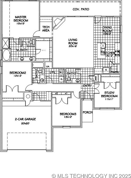 1404 E 149th Pl S, Glenpool, OK 74033 - room layout