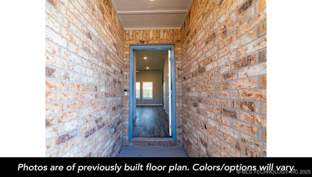 1411 E 149th Pl S, Glenpool, OK 74033 - doorway to property featuring brick siding