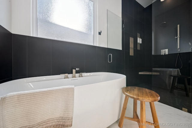 2357 E 134th Cir, Bixby, OK 74008 - full bathroom with a freestanding bath