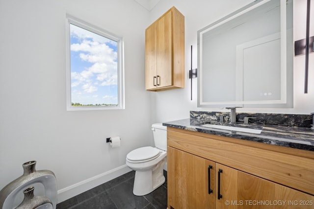 2357 E 134th Cir, Bixby, OK 74008 - bathroom featuring vanity, plenty of natural light, and tile patterned flooring