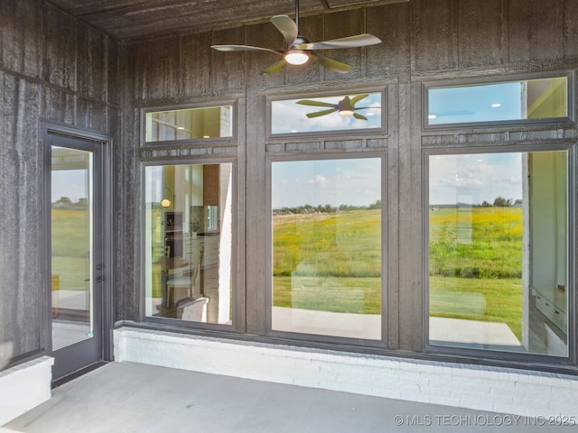 2357 E 134th Cir, Bixby, OK 74008 - entrance to property with a ceiling fan
