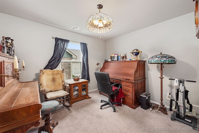 10101 S 232nd E Ave, Broken Arrow, OK 74014 - carpeted home office with baseboards