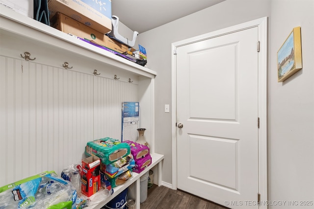 10101 S 232nd E Ave, Broken Arrow, OK 74014 - mudroom featuring dark wood finished floors