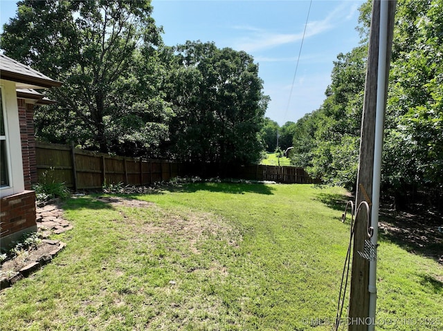 46 Acorn St, Eufaula, OK 74432 - view of fenced backyard