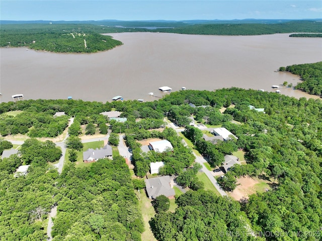 46 Acorn St, Eufaula, OK 74432 - aerial view of a nearby body of water