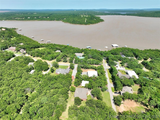 46 Acorn St, Eufaula, OK 74432 - bird's eye view of a large body of water and a forest